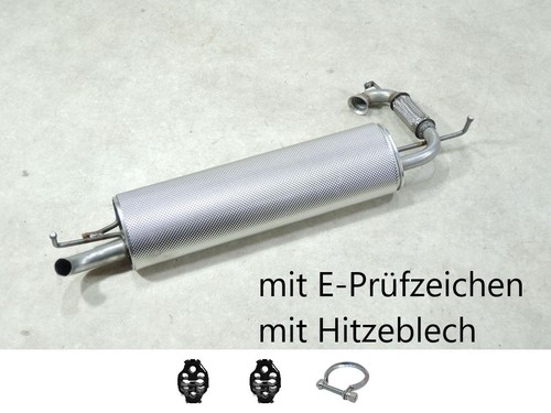 Endtopf mit hitzeblech - mit, neu