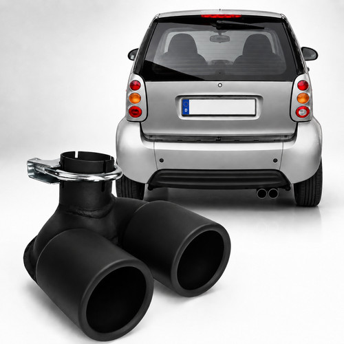 Auspuffblende schwarz für